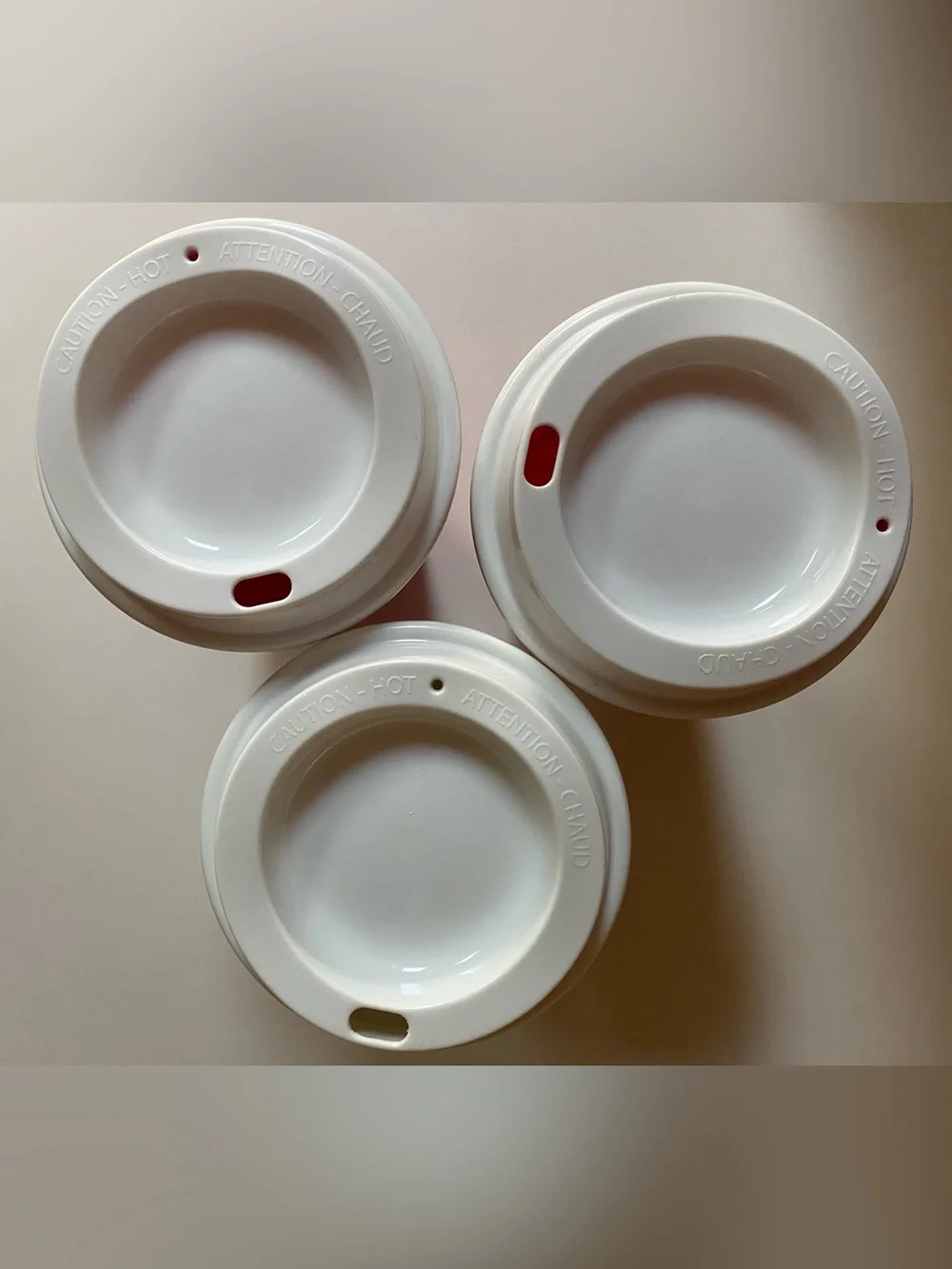 3 - 16 oz Starbucks reusable plastic coffee cups